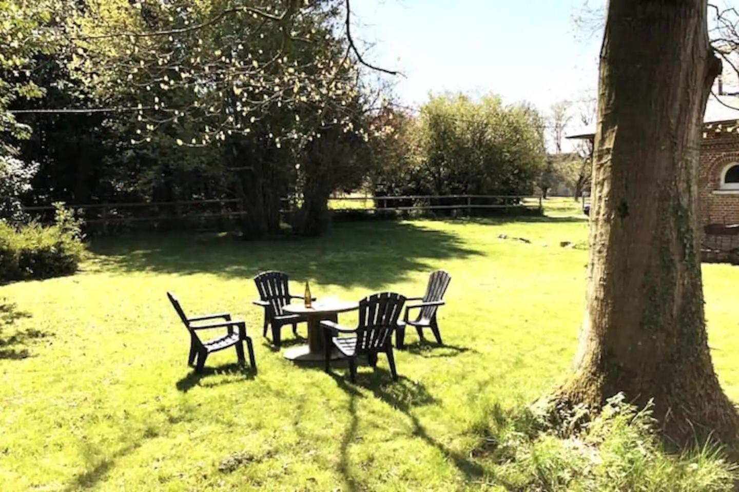Charmant Cottage 8 Personnes En Normandie Cleuville Exteriör bild